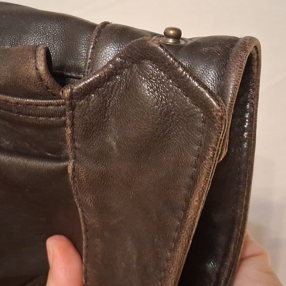 Jos.A. Men's Brown Leather Jacket Size Small - Picture 8 of 12